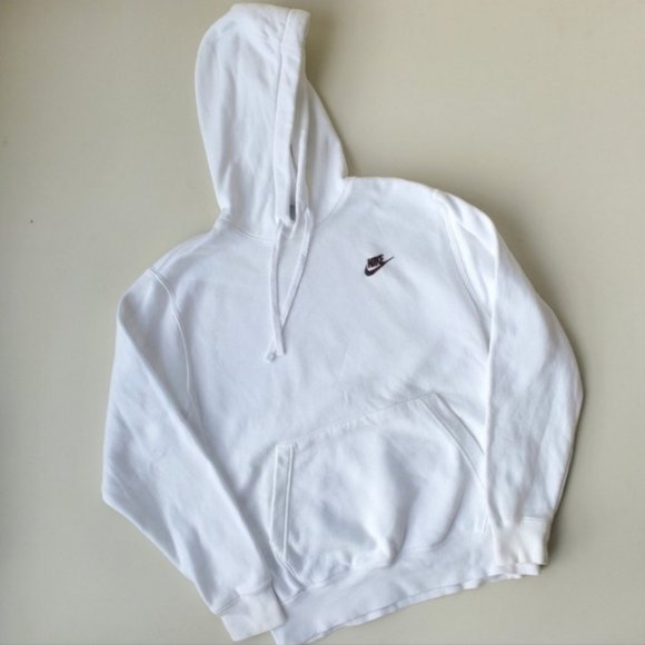 Nike Other - Nike white hoodie with copper black embroidered logo